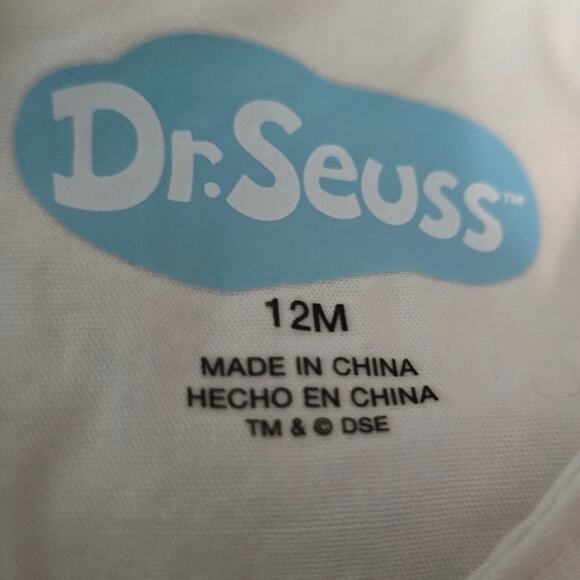 Dr Seuss Oh, The Places You'll Go Novelty Ballons Elephants Dress 12 Month - Picture 3 of 4